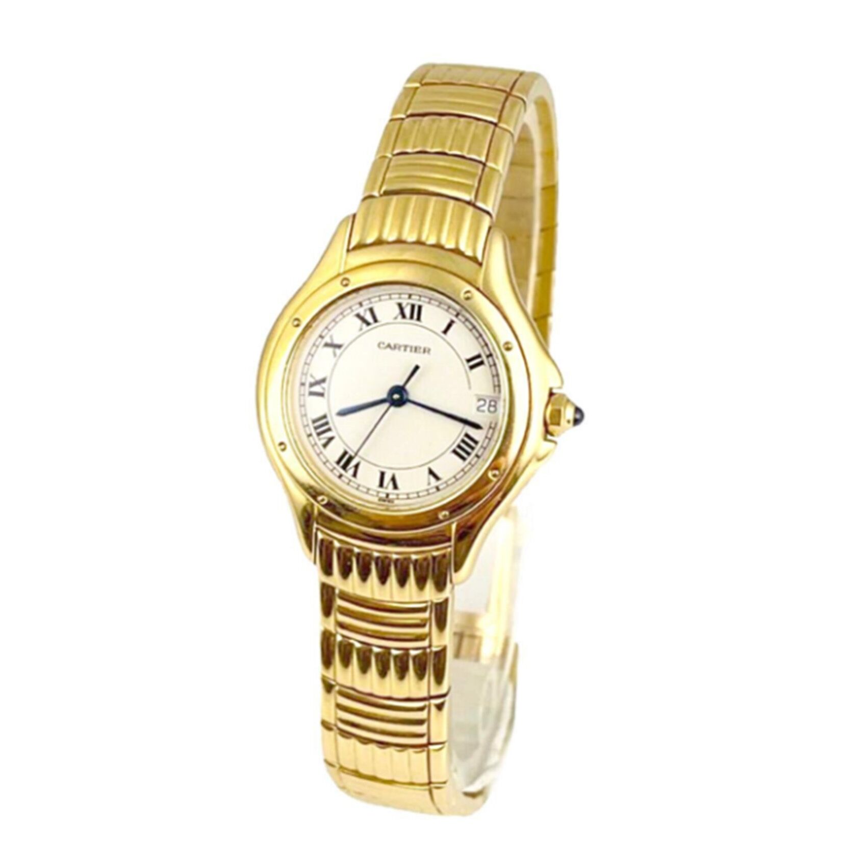 Cartier Cougar Panthere Ref. 11701 In 18k Yellow Gold Watch